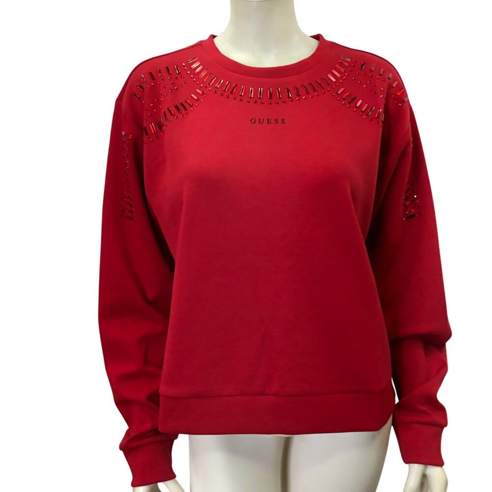 Guess Stone detail scuba crew pull over xl NWT